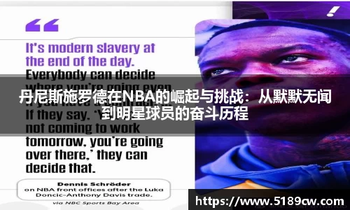 丹尼斯施罗德在NBA的崛起与挑战:从默默无闻到明星球员的奋斗历程